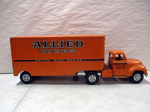 image of Tonka Allied Van Lines Toy Truck and Trailer