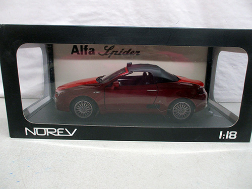 image of Norev 1:18 Scale Alfa Spider Model Car in Box