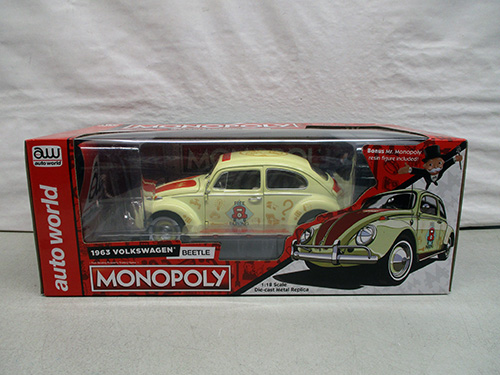 image of Auto World Monopoly 1965 Volkswagen Beetle Diecast