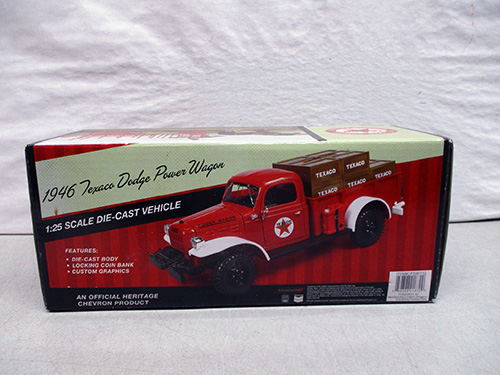 image of Vintage Fuel 1946 Texaco Dodge Power Wagon Die-Cast Model
