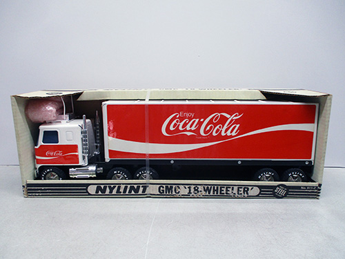 image of Nylint Coca-Cola GMC 18-Wheeler Truck in Original Box