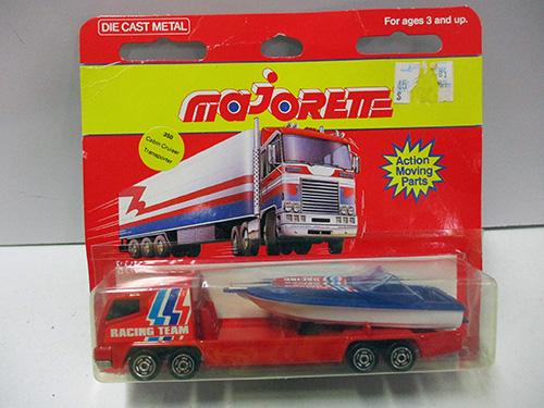 image of Majorette Die-Cast Truck with Boat Set in Original Packaging