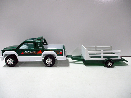 image of Nylint Lawn Care Pickup Truck and Trailer Set