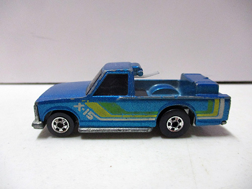 image of Hot Wheels Crack-ups Blue Pickup Truck with X-15 Design
