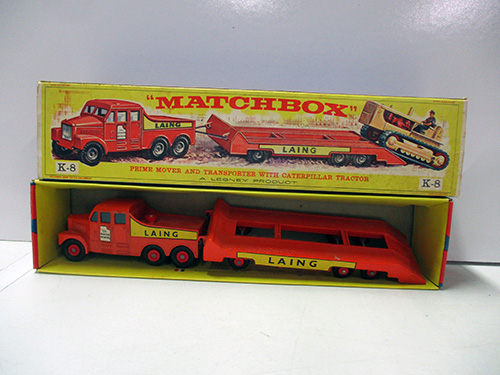 image of Matchbox K-8 Prime Mover with Caterpillar Tractor