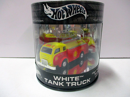 image of Hot Wheels White Tank Truck Limited Edition