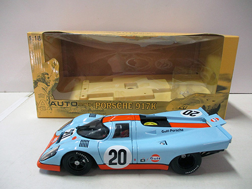 image of Autoart 1:18 Porsche 917K Gulf Model with Box