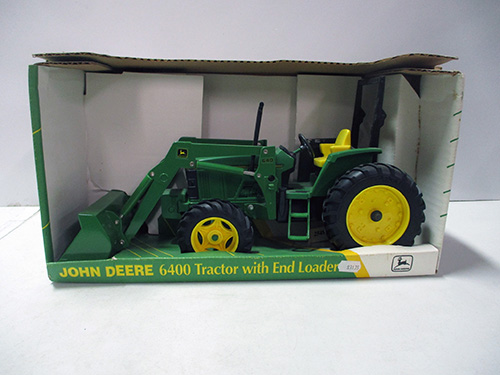 image of John Deere 6400 Tractor With End Loader in Box