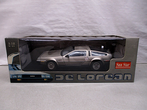 image of Sun Star DeLorean Diecast Model Car in Original Box