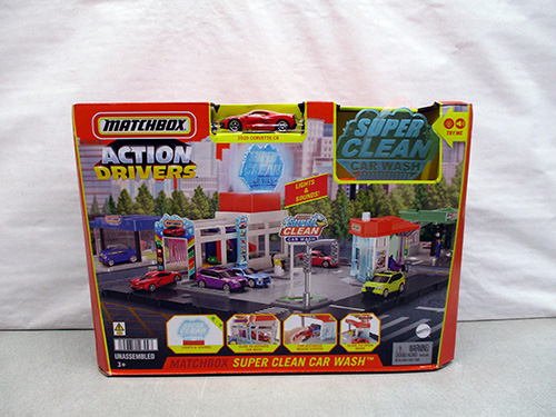 image of Matchbox Action Drivers Super Clean Car Wash Playset