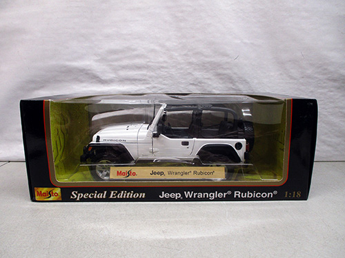 image of Maisto 1:18 Scale Jeep Wrangler Rubicon Model