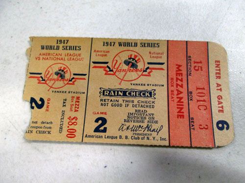 image 52 of an incredible sports memorabilia collections with world series programs and tickets