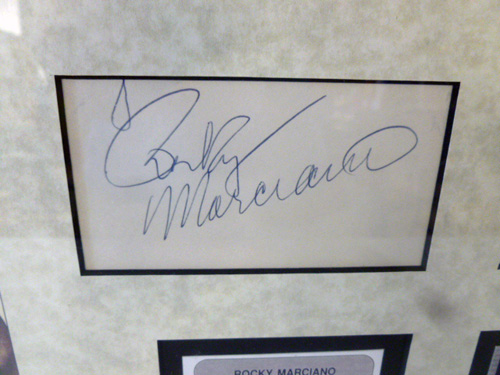 rocky marciano and jersey joe walcott autograph image 2