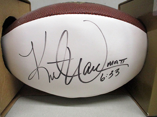 image of Kurt Warner Autographed Football