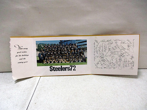 image of 1972 Pittsburgh Steelers Team Holiday Greetings Card