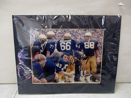 image of Rudy Ruettiger Autographed Football Photo