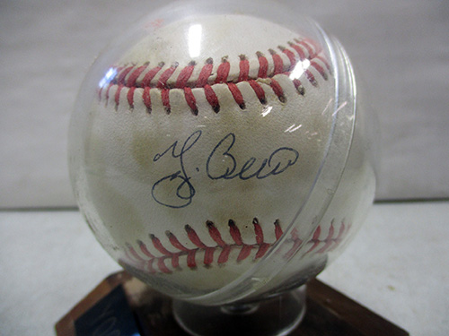 image of Yogi Berra Autographed Baseball with Display Case