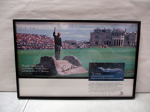 image of Signed framed Arnold Palmer St. Andrews Print