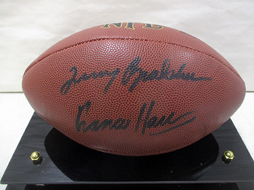 image of Terry Bradshaw and Franco Harris Autographed NFL Football