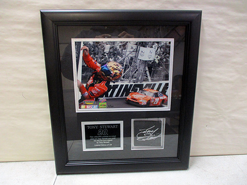 image of Tony Stewart Framed NASCAR Memorabilia