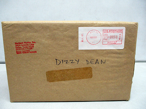 image of Hartland Plastics Dizzy Dean Figurine Box with Postage