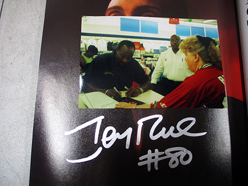 image of Jerry Rice Signed book with Autograph #80