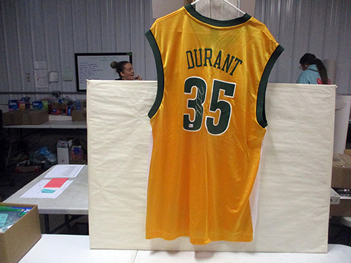 image of Kevin Durant Seattle Supersonics Autographed Jersey #35