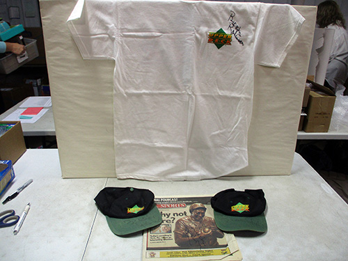 image of Brooks Robinson memorabilia set with autographed shirt