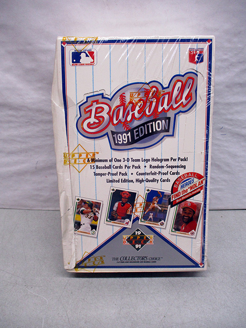 image of 1991 Upper Deck Baseball Trading Card Box