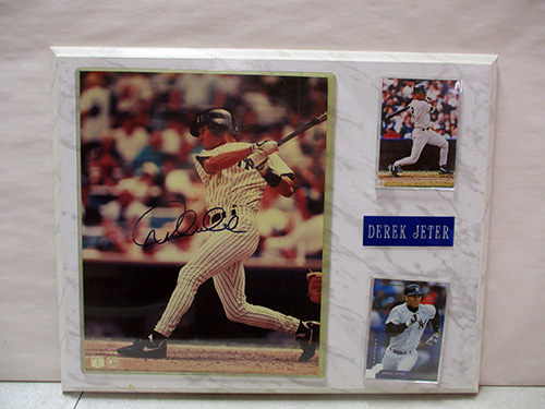 image of Derek Jeter Signed Photo Collage Plaque
