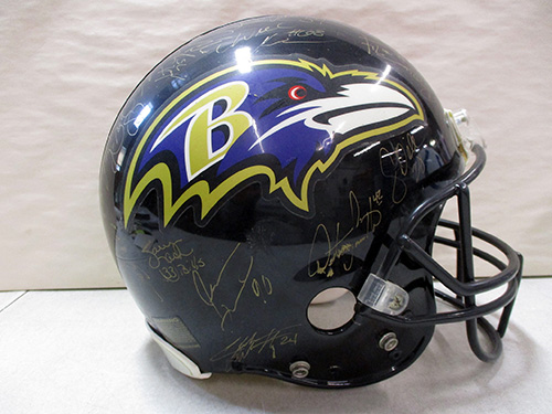 image of Baltimore Ravens Team-Signed Football Helmet
