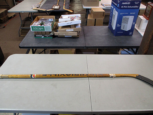 image of 1970's Hershey Bears team signed hockey stick