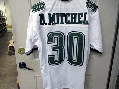 image of Philadelphia Eagles Football Jersey Signed by Bobby Mitchell