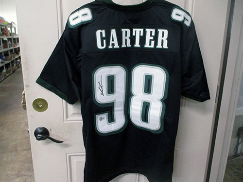 image of Autographed Philadelphia Eagles Carter Jersey