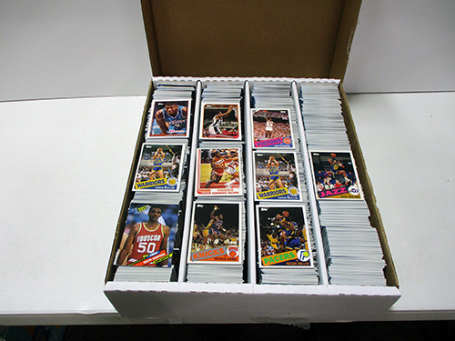 image of Large Box of Assorted 1993 Topps Archives Basketball Trading Cards