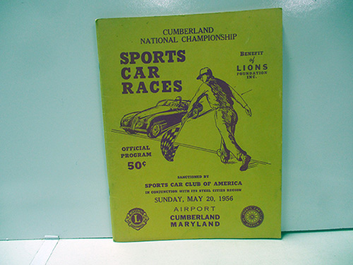 image of 1956 Cumberland Sports Car Races Official Program