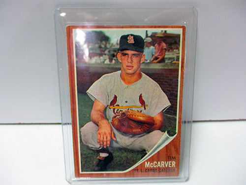 image of 1962 Topps Tim McCarver rookie Baseball Card