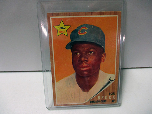 image of 1962 Topps Lou Brock Rookie Baseball Card