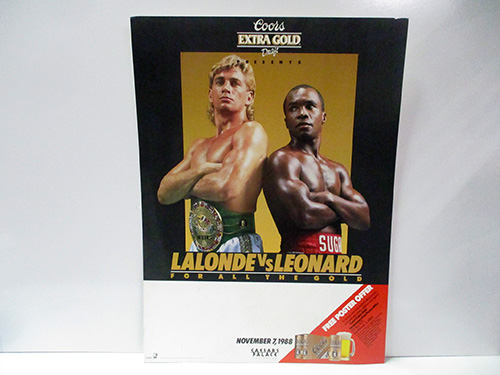 image of Lalonde vs. Leonard Fight Poster 1988