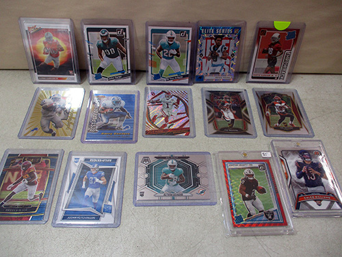 image of Football Trading Cards lot with Carter, Sanders, Williams