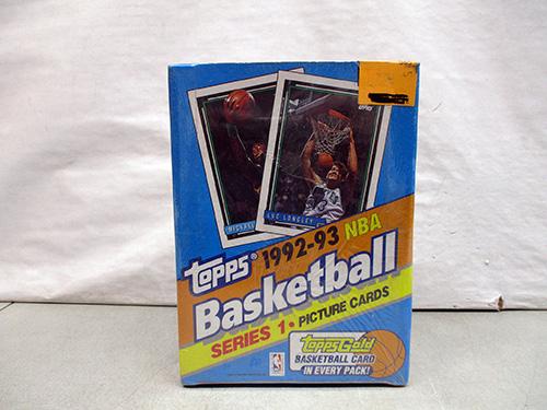 image of 1992-93 Topps Series 1 NBA Basketball Cards Wax Box