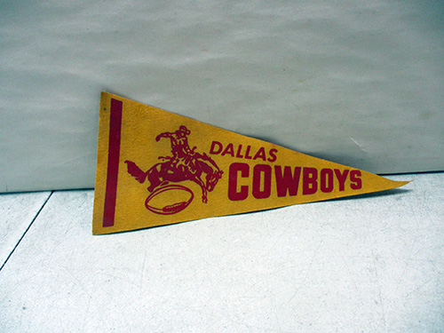 image of 1960's Dallas Cowboys Vintage Felt Pennant