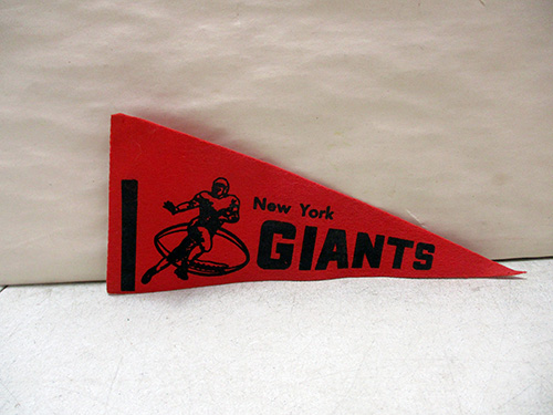 image of 1960's New York Giants Vintage Felt Pennant