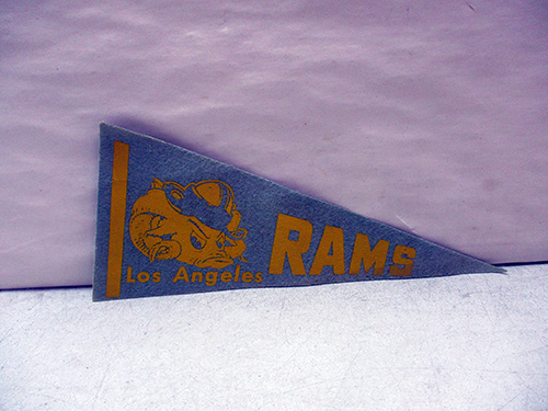 image of 1960's Los Angeles Rams Felt Pennant