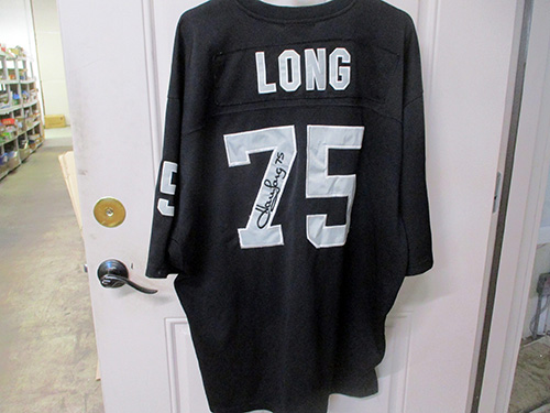 image of Signed Howie Long Raiders Jersey with Number 75