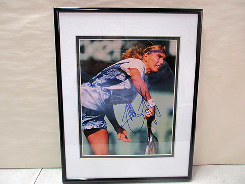 image of Steffi Graf Framed Autographed Tennis Player Photograph