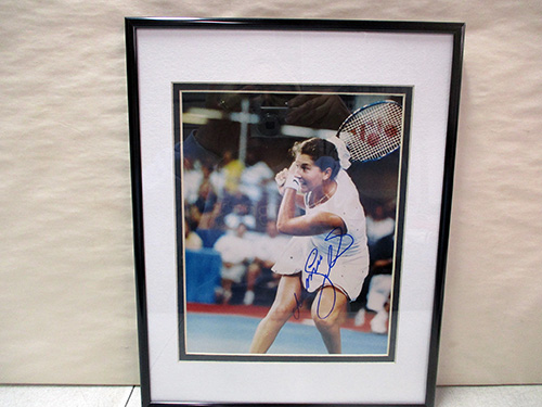 image of Monica Seles Framed Autographed Tennis Photo