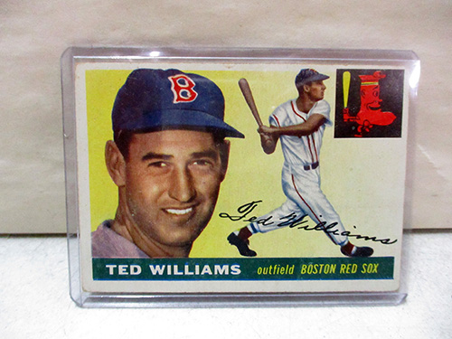 image of 1955 Topps Ted Williams Baseball Trading Card