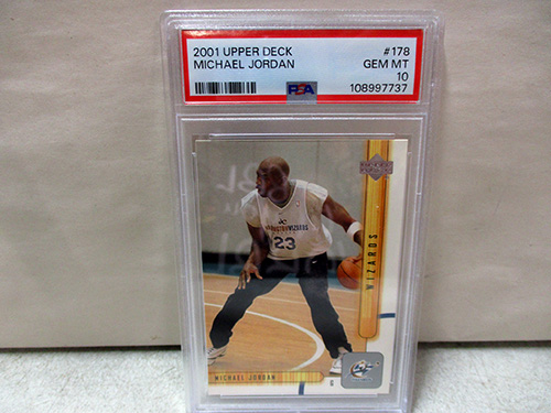 image of 2001 Upper Deck Michael Jordan PSA GEM MT 10 #178
