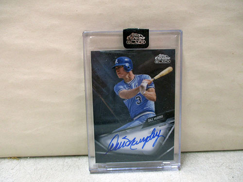 image of 2020 Topps Chrome Black Dale Murphy Autographed Card